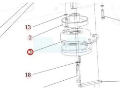 Embrayage électromagnétique Pour Débroussailleuse Autoportée Roques & Lecoeur (N339242010)